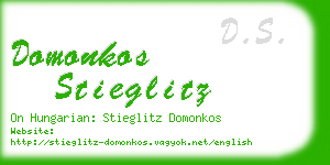 domonkos stieglitz business card